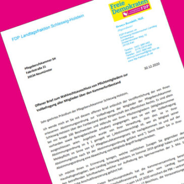 offener Brief an die Pflegeberufekammer SH