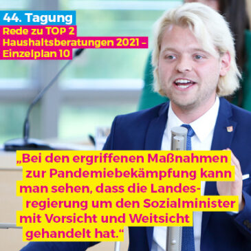 Haushaltsberatungen 2021