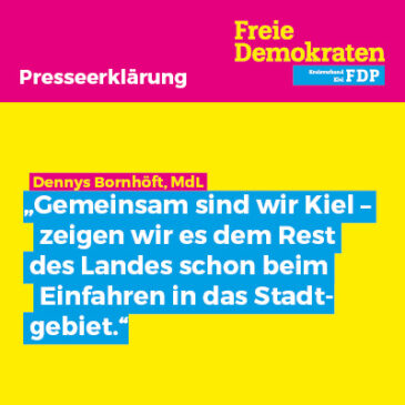 Kiel verträgt mehr blau-weiß-rot! Aber bitte verkehrssicher!